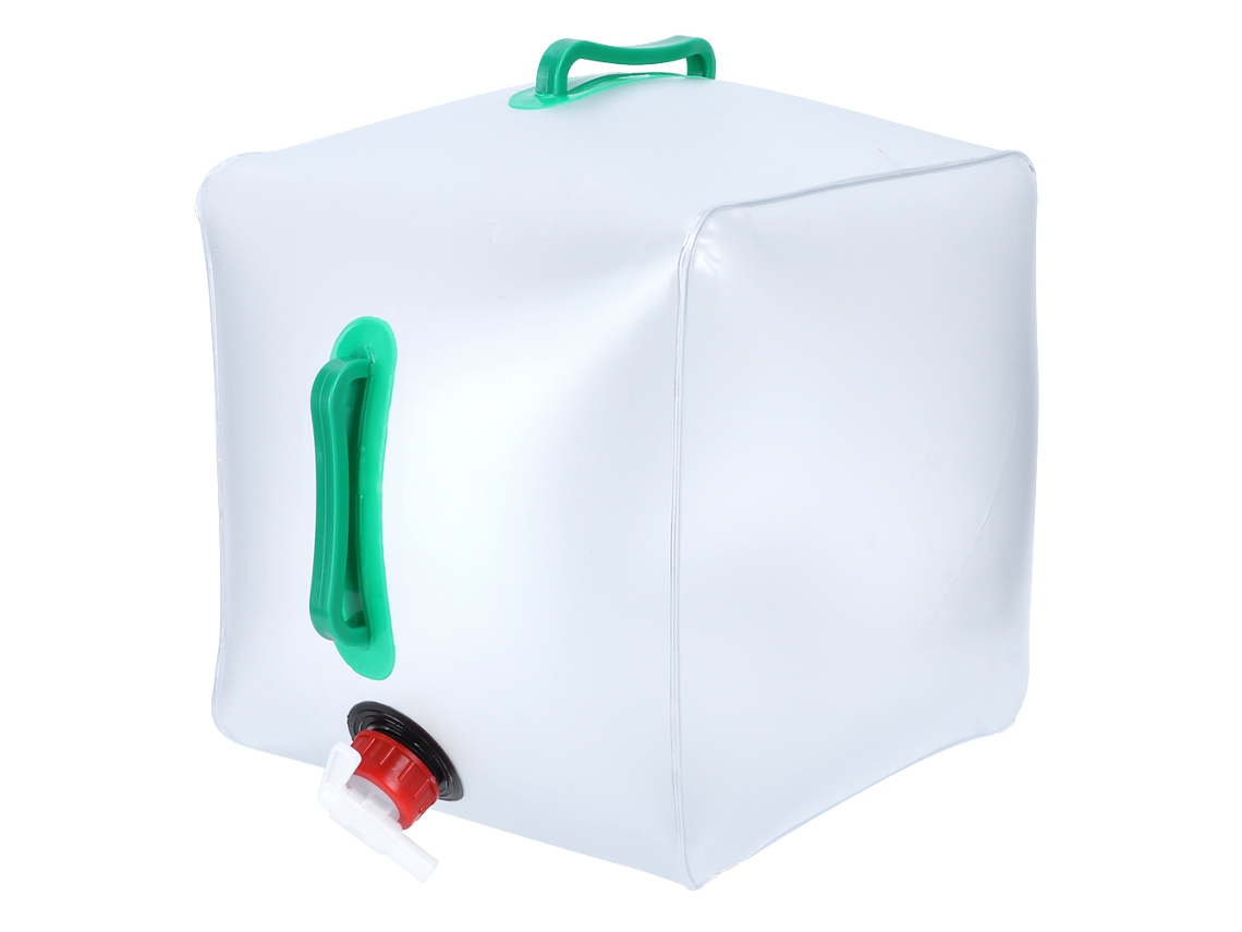 Lurelia Recipiente De Água Dobrável 20l Transparente Torneira Sem Bpa Portátil Campismo