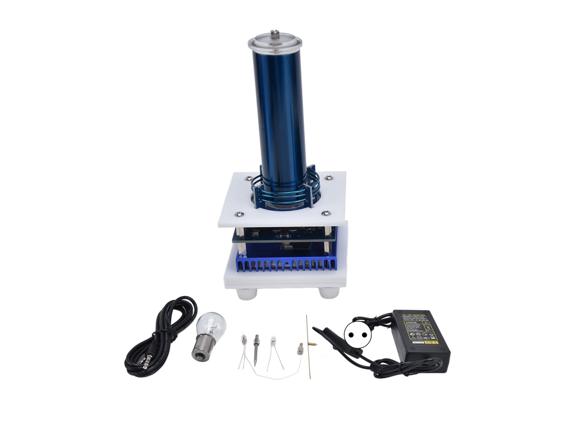 Veloriskku-brinquedo Educativo Alto-falante De Plasma De Arco Bobina Música Transmissão Sem Fio Kit Diy Plugue Eu 100-240v