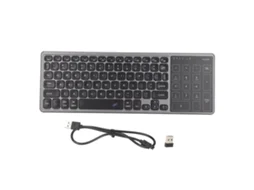 Teclado Sem Fio Com Touchpad Cinza