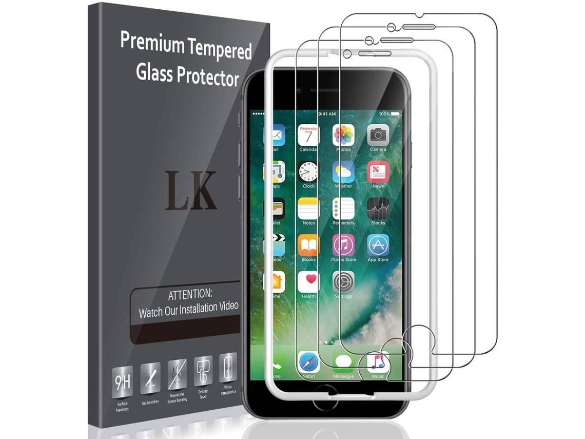 Película De Ecrã Vidro Temperado Para Iphone 7 Plus Elysve