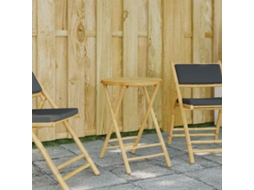 Vidaxl Mesa De Jardim Dobrável Ø55x75 Cm Bambu