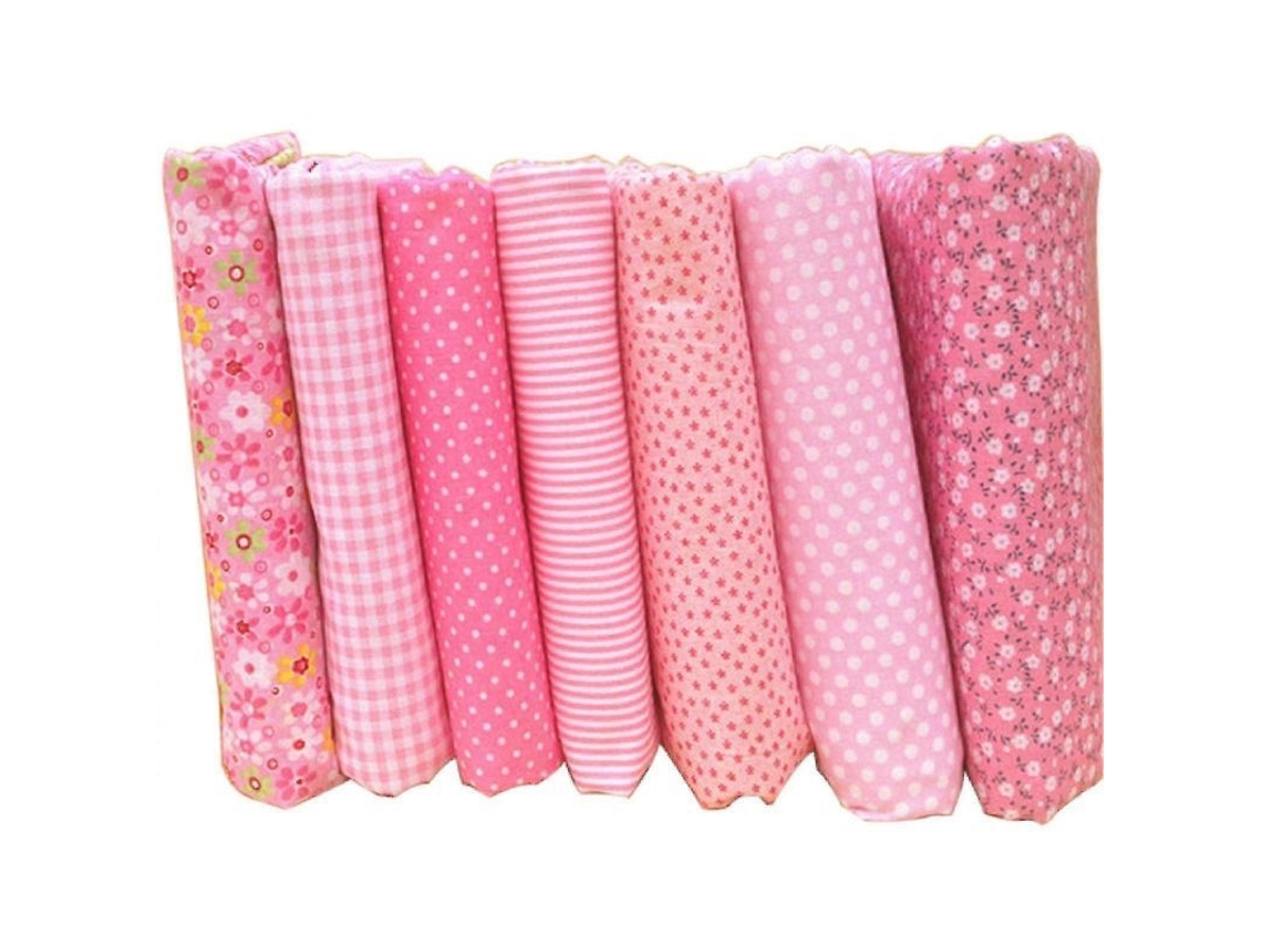 2026 7 Piezas/set de Tela de Algodón para Costura Con Padrões Diferentes, Ideal para Patchwork e Manuais Diy