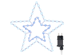 Conjunto 1 Luz Estrela De Natal Vidaxl Branco Frio Ferro (51,5 X 50 X 0,65 Cm)