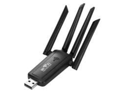 Extensor Wifi 4 Antenas Externas Com Porta Usb Czhhmart Preto