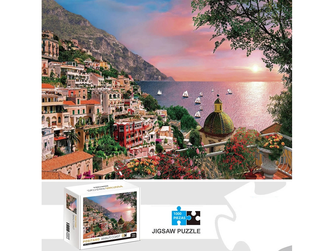Quebra-cabeça De 1000 Peças Da Costa Amalfitana De Positano