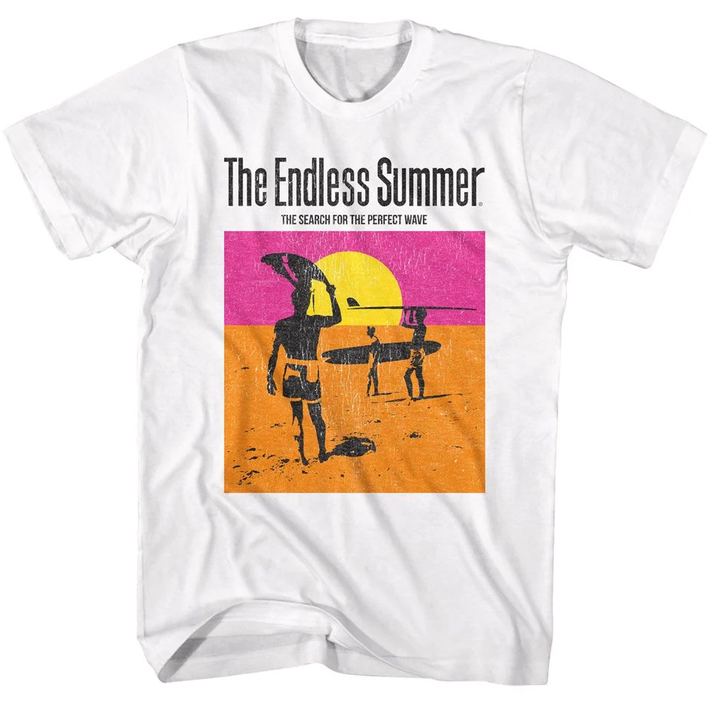 Rockinstone The Endless Summer White Adult T-shirt Size:xxxl