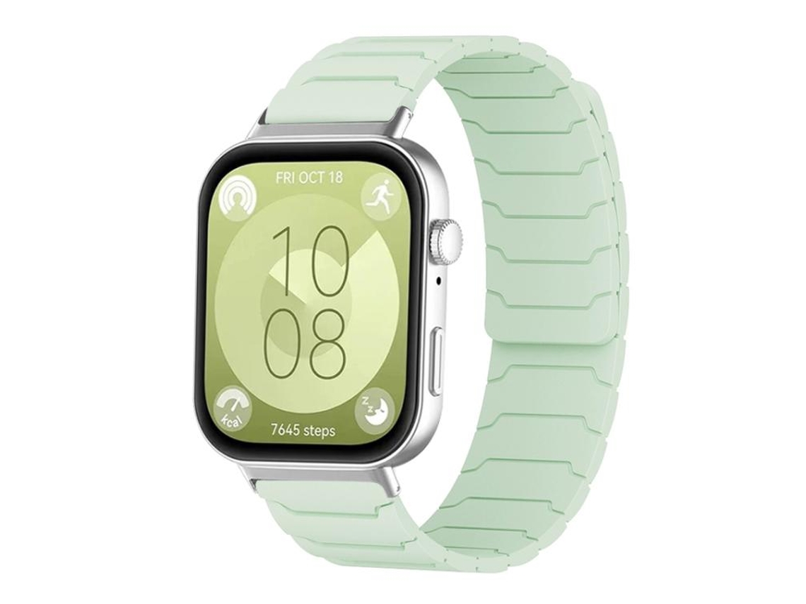 Bracelete verde menta para Huawei Watch Fit 4 em silicone XIAOMOYU