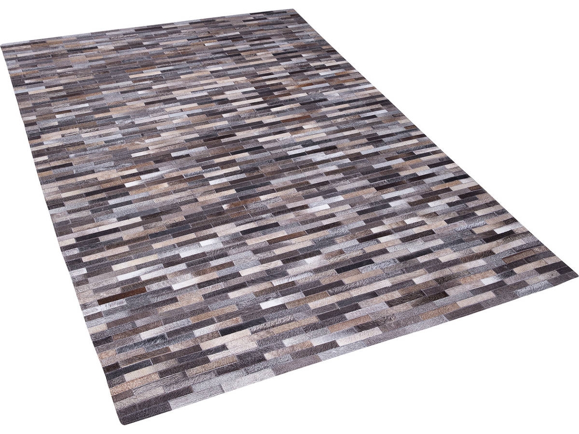 Tapete Ahilli (Castanho - Pele Genuína - 140x200x0.6 cm)