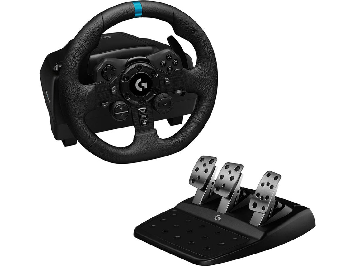 Volante + Pedais LOGITECH G923 (PS5/PS4/PC - Preto)