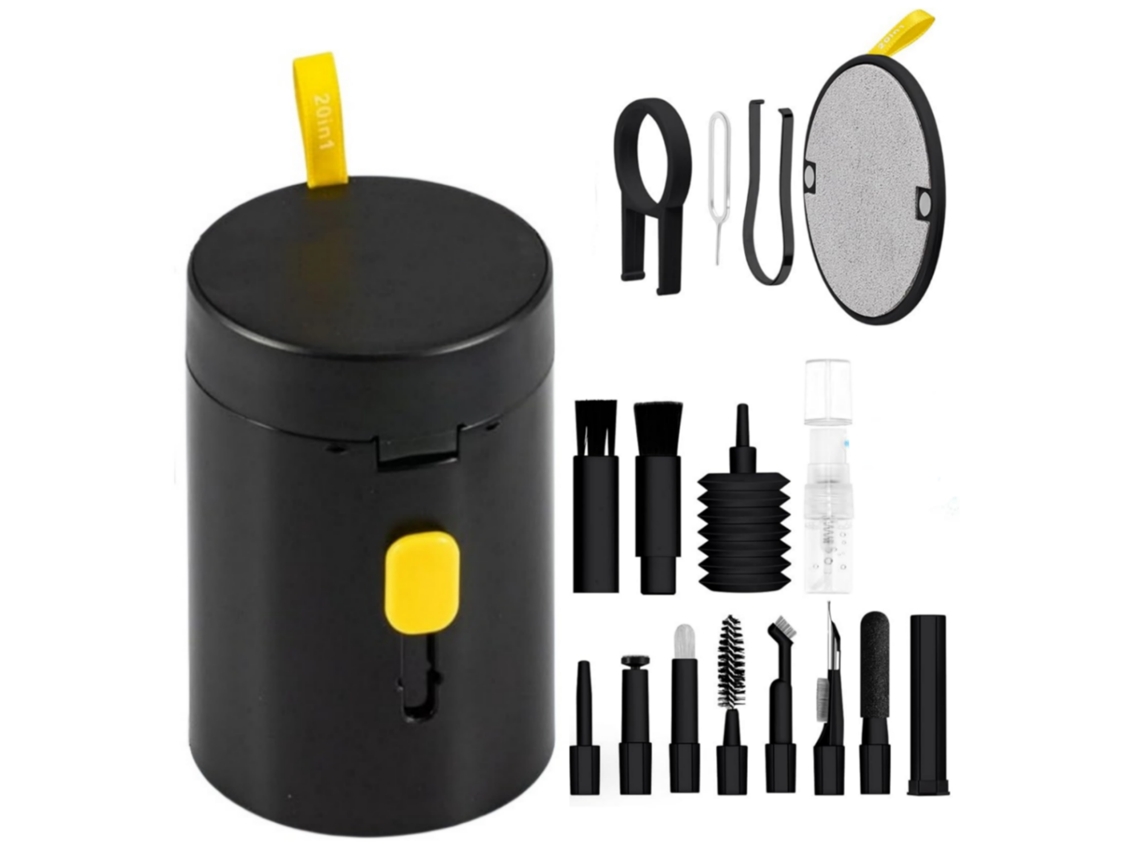 Kit De Limpeza Zruxe 20 Em 1 Para Airpods, Earbuds, Smartphone E Teclado (universal, Preto)
