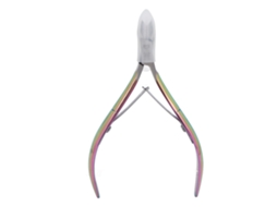 Tesoura Profissional Para Cutículas De Unhas Cortador De Cutículas Manicure Ferramenta Inox Cor Titânio