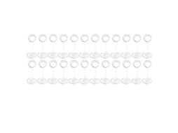 24 Peças Portanúmeros De Mesa 85mm Aço Inoxidável Portaretratos Multifuncional Prata