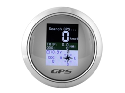 Velocímetro Gps De 85 Mm Para Carro, Barco E Engenharia, Aço Inoxidável, À Prova D'água, Digital, Mostrador Branco