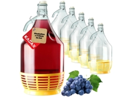 Balão De Vinho, Capacidade De 5 Litros, Material De Vidro Sólido, Altura - 40 Cm, Diâmetro - 25 Cm, Materiais Em Contato Com Alimentos Certificados