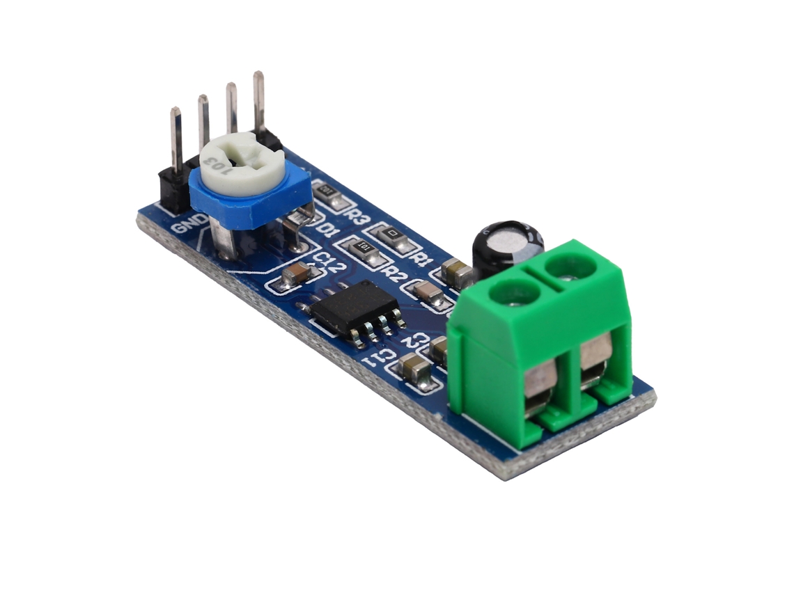 Módulo Amplificador De Áudio Mono Ganho 200x Entrada 5v 12v