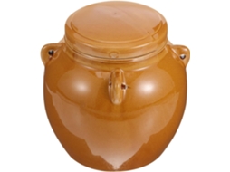 Pote De Mel Vintage Em Cerâmica Com Tampa, Capacidade Para 1kg