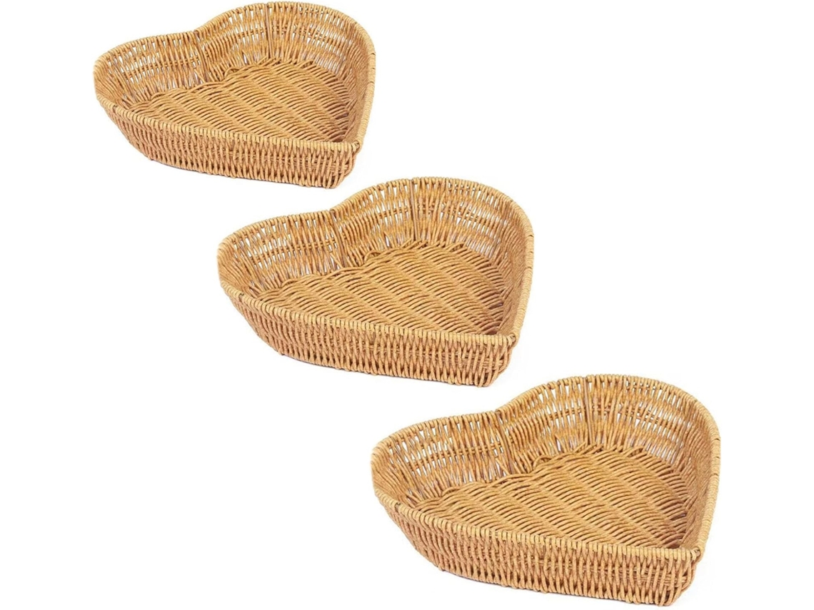 Cesto De Armazenamento Em Rattan Artificial Para Frutas E Petiscos, Decoração Trançado, Elegante Bandeja