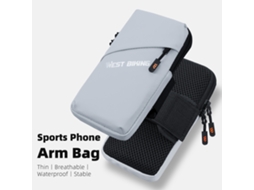 Bolsa de braço ajustável para corrida e ciclismo, impermeável e respirável | S/MARCA