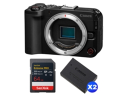 Eos R50 V + 1 Sandisk 64gb Extreme Pro Uhs ii Sdxc + 2 Canon Lp e17 + Ebook “20 Dicas para Fotos Que Impressionam” CANON