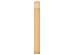 Recipiente Redondo Para Chá Em Bambu Carbonizado Ecológico Natural Tubo Armazenamento Incenso Estilo Retrô