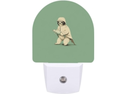 Luminária Noturna De Parede Com Plugue, Em Formato De Bicho Preguiça Desenho Animado Possui Sensor Luz Led, Luz Branca