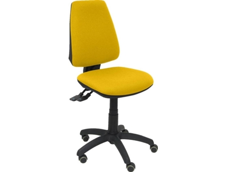Cadeira de Escritório Operativa PYC Elche S Amarelo RP com rodas anti-risco (Sem Braços - Tecido) — Sem Braços