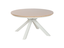 Mesa De Jantar Home Esprit Branco Alumínio 140 X 140 X 75 Cm