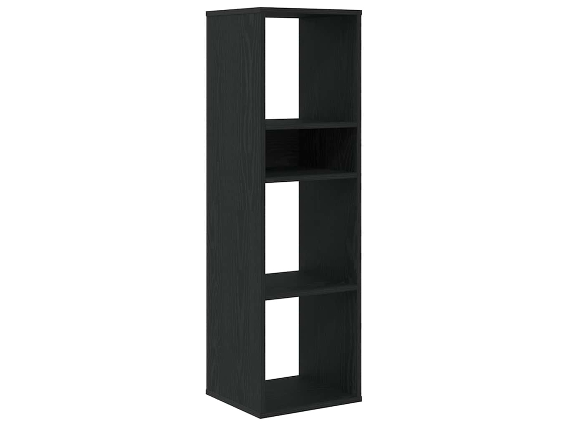 Book Cabinet, Book Cabinets Vidaxl Preto Madeira Processada (34 X 31 X 112 Cm)