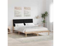 Vidaxl Estrutura Da Cama Com Cabeceira Castanho 160 X 200 Cm