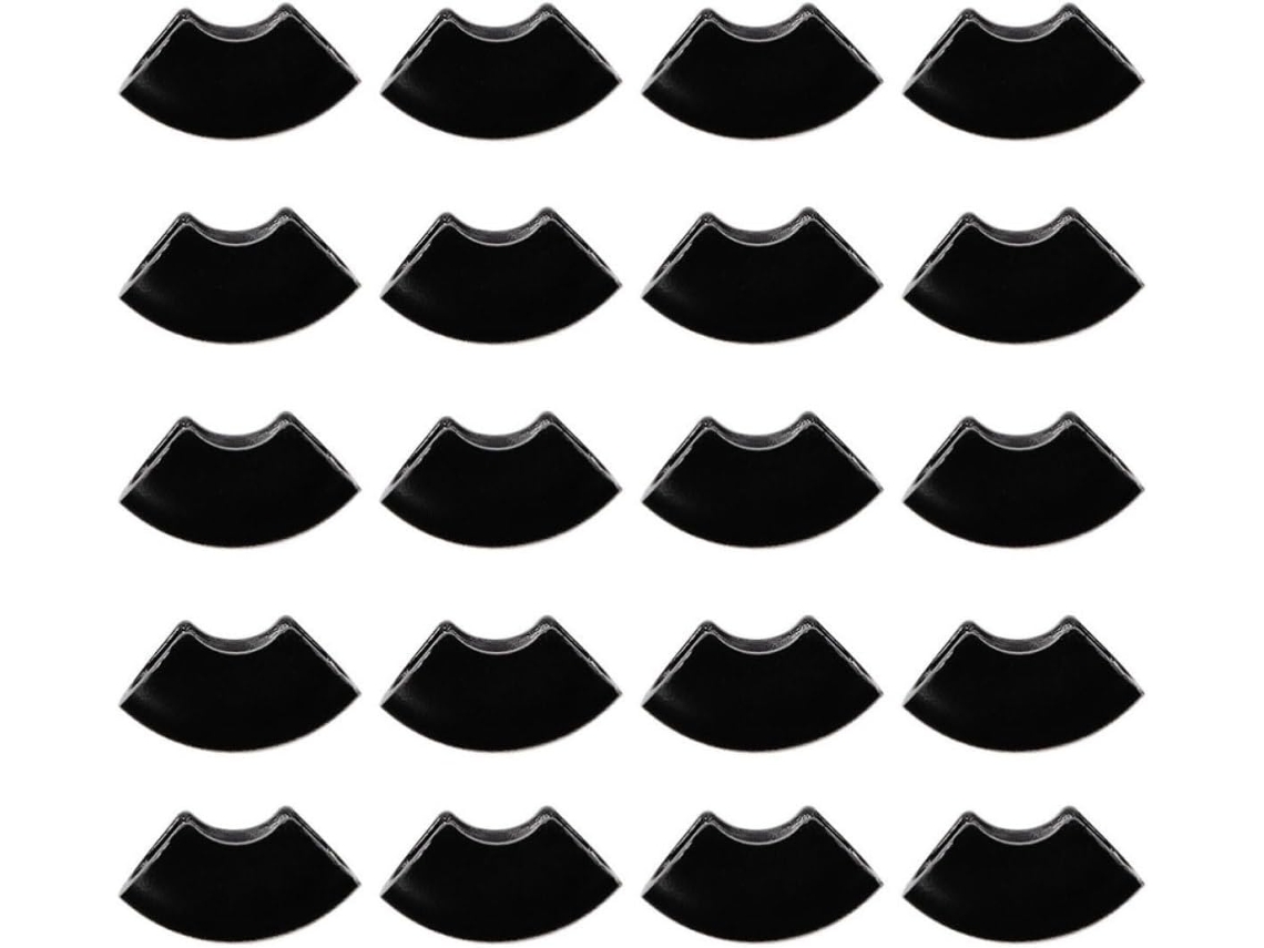 Pés De Mesa De Borracha Pretos Em Formato De U, Pacote Com 20 Unidades, Protetores E Duráveis.