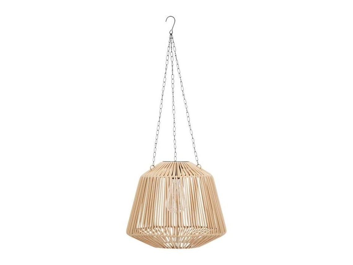 Lâmpada De Suspensão Solar Atmosphera Jily Metal D28 Cm Bege Jardim Atmosphera Createur Dinterieur