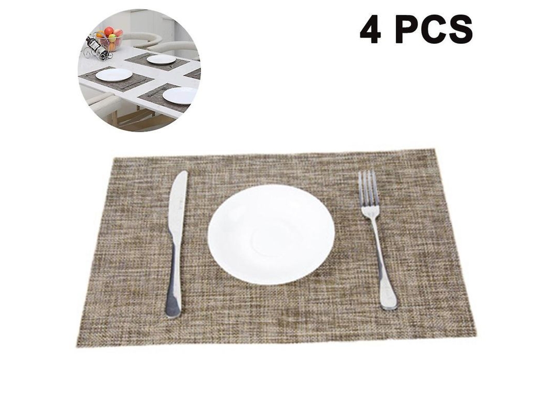 2026 conjunto de 4 Manteles Anti deslizantes Resistentes Ao Calor e a Manchas