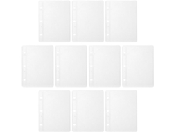 Conjunto de 10 pastas Ciieeo com 3 dobras, inserções transparentes reutilizáveis para documentos individuais.