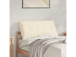 Vidaxl Travesseiro Para Costas Creme 100 X 50 Cm