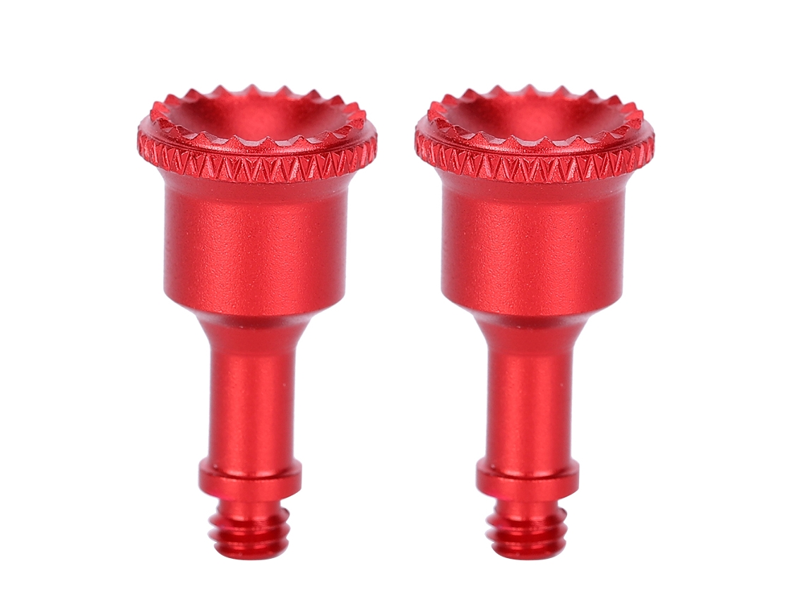 Pares De Maneta De Controle Remoto De Alumínio Para Drone Dji Mavic Air 2 Vermelho