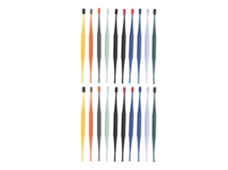 20 Peças De Curet De Cera Auditiva Anti-quebra Incolor Resistente Seguro Design Espiral De Duas Extremidades Para Casa