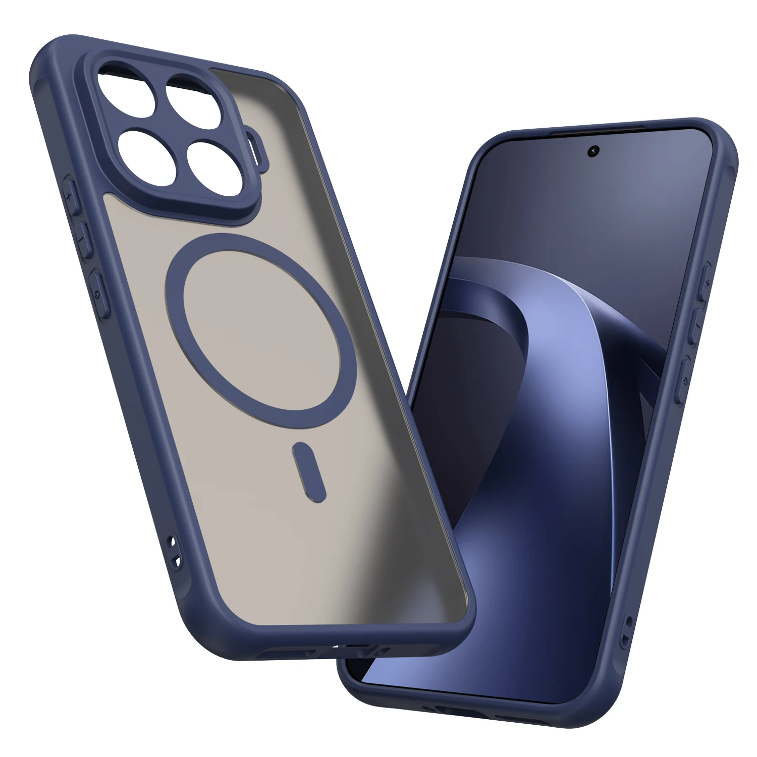 (azul, Xiaomi 17t) Capa Fosca Para Celular, Compatível Com Carregamento Sem Fio Magsafe, Material Tpupc, Capa Traseira Resistente A Impactos.