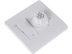 Interruptor De Parede Para Ventilador Teto Com Luz Branca, Dimmer Rotativo De 3 Velocidades, Controle De Fluxo Ar