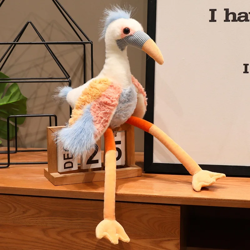 (garça 60cm) Brinquedo De Pelúcia Garça Coroada, Brinquedo De Pelúcia Colorido