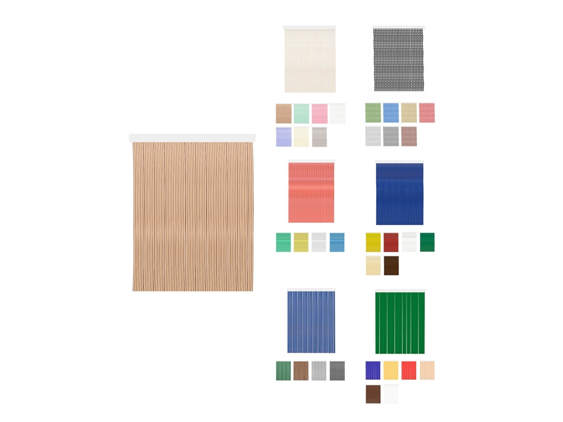 Cortinas De Exterior Impermeables – Cortinas Antimoscas Para Terrazas Y Porche Desire - Marrón 90 X 240 Cm