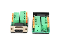 Awts 2 Peças Adaptador de Terminal Fêmea Db9 9pin Placa de Desconexão Conector Rs232 Db9 m0 00