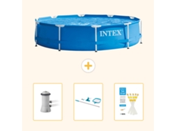 Intex Piscina Com Estrutura Redonda - 366x76 Cm - 4-peças Scb82