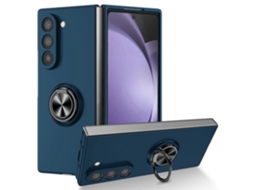 Capa Rígida Para Celular Samsung Galaxy Z Fold7 5g Com Suporte E Anel Giratório