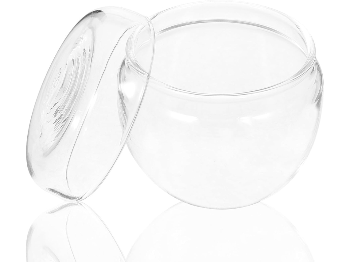 Pote De Vidro Valiclud Para Folhas Chá, Com Tampa Hermética, Recipiente De Vidro Transparente Prático E Portátil Para