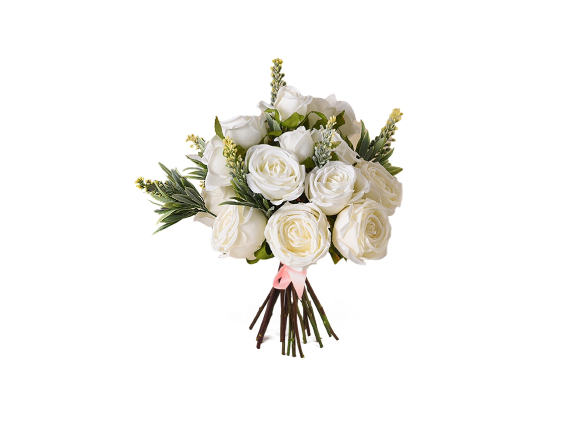 Flores artificiais estilo europeu com rosas para decoração e fotos em sala de estar LAXISCREED