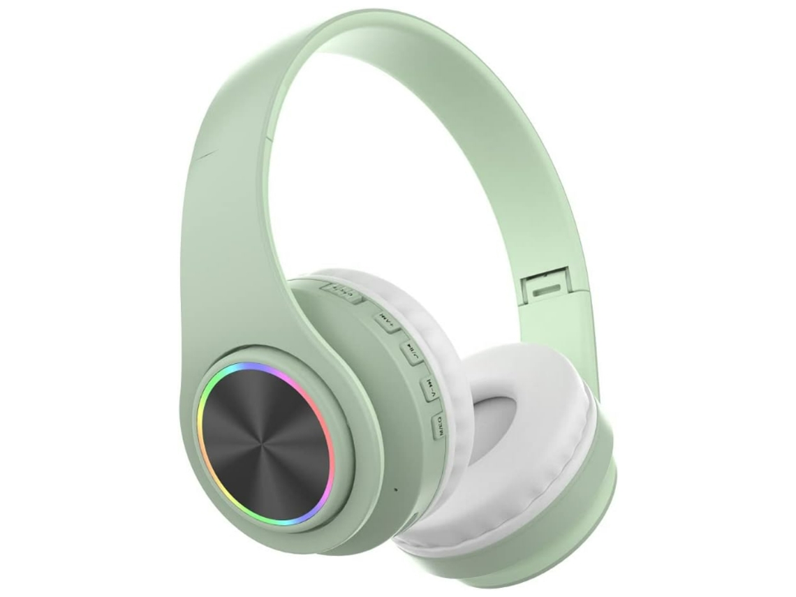 Fone de Ouvido para Jogos Sem Fio Bluetooth JIAPEI com Microfone e Bateria de 20h (verde)