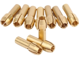 Conjunto De 10 Adaptadores Mandril Mini Para Furadeira Dremel, Com
