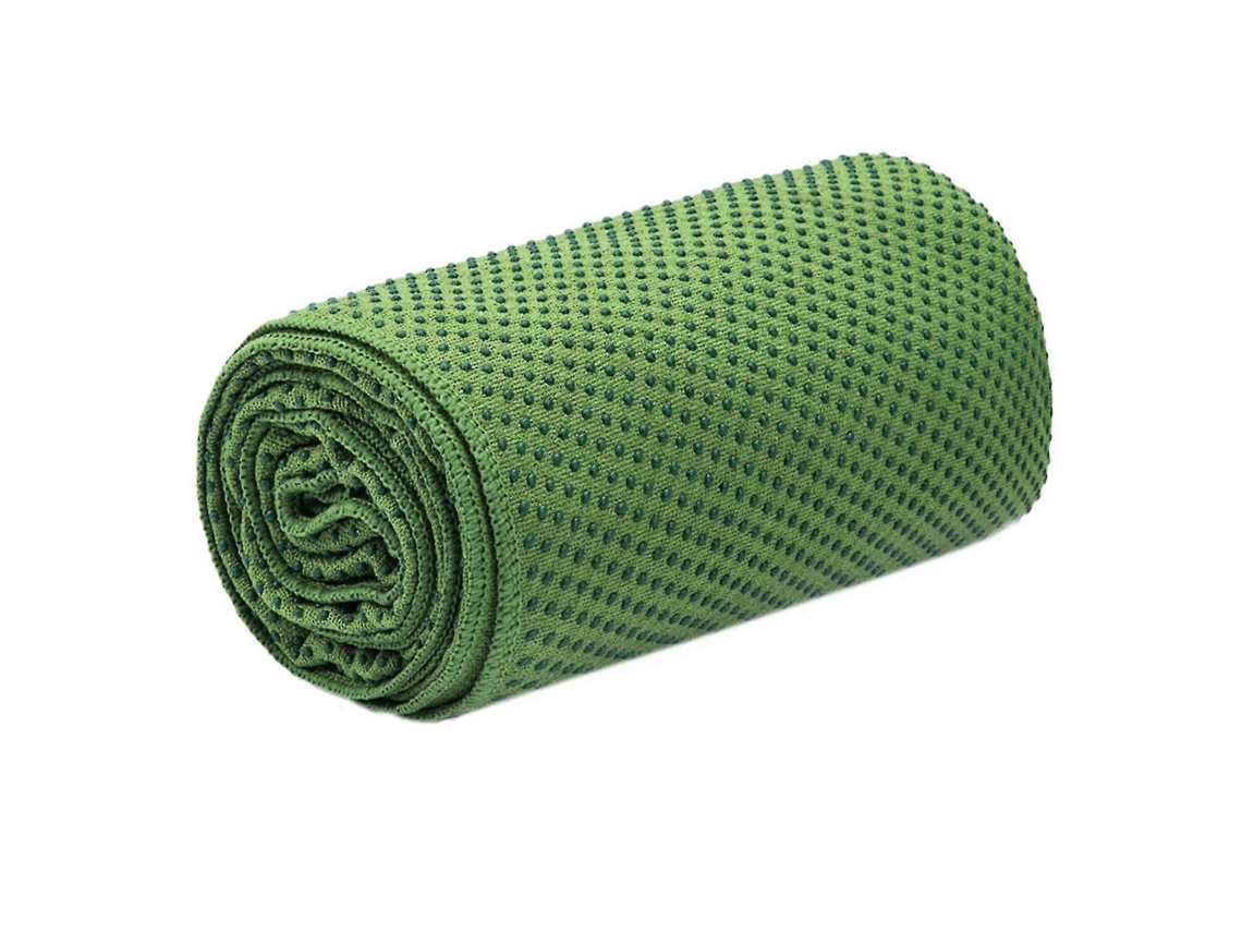 Toalha de ioga de microfibra, macia para a pele, absorvente, antiderrapante, lavável na máquina, ideal para aulas de ioga, com bolsa - aquaforge