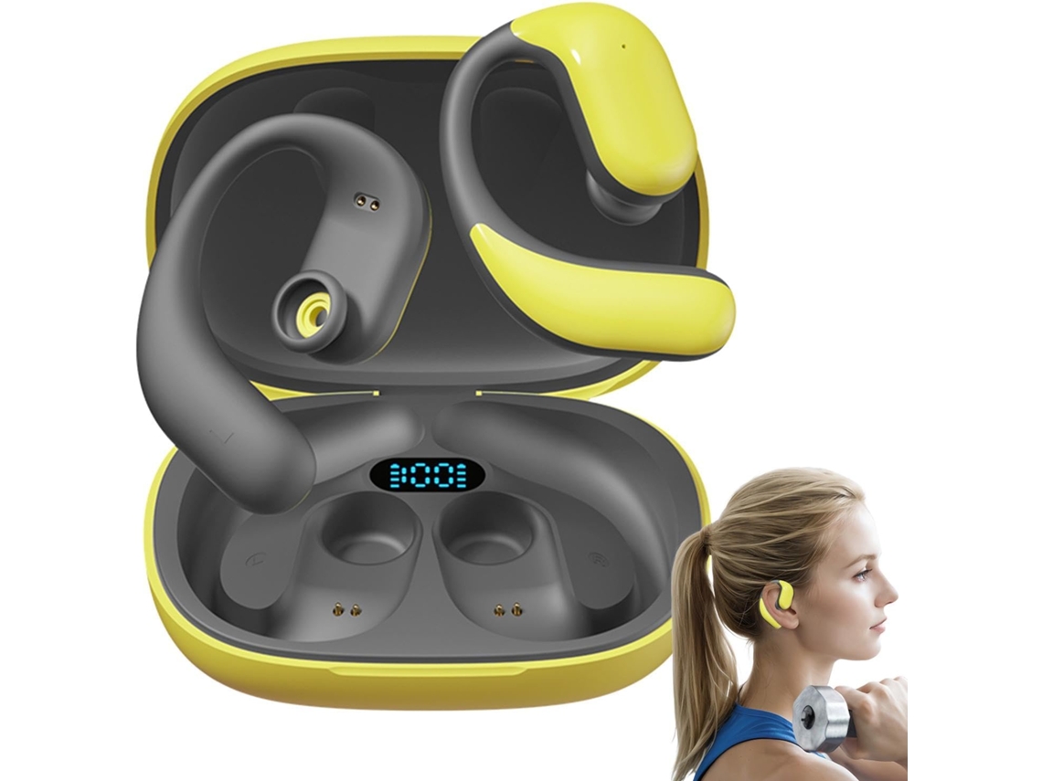 Fones Ouvido Abertos Sem Fio Bluetooth Som Estéreo Modelo Esportivo Dirigir Viajar Correr Treinar JIAPEI