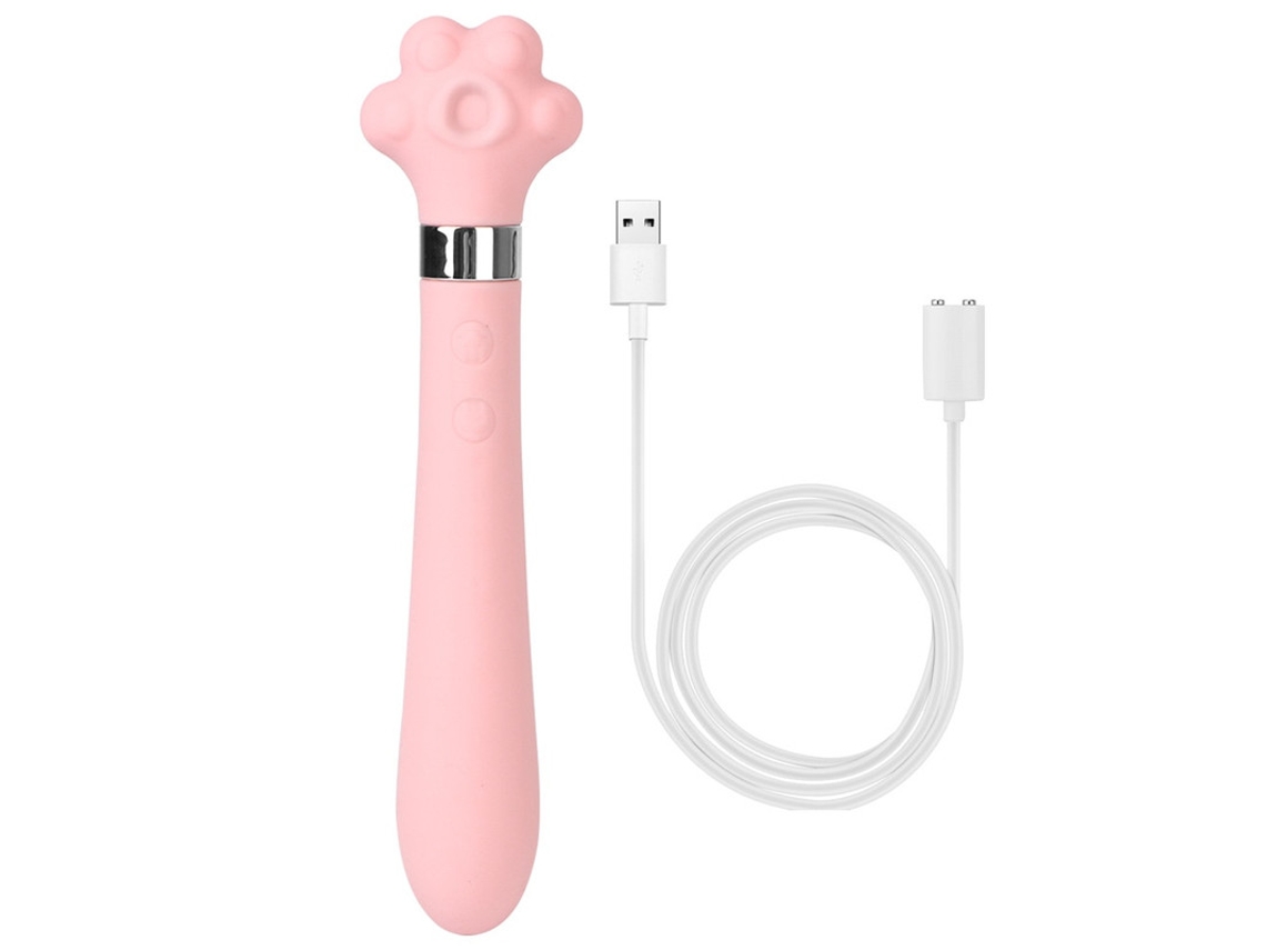 Vibrador De Massagem De Silicone De Cabea Dupla De 16 Frequncias Para Mulheres (rosa) Yizhood